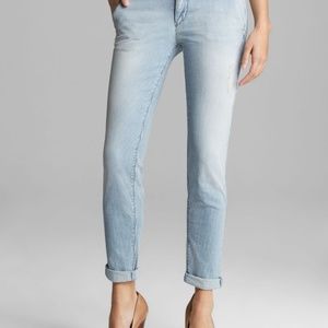 Sold Design Lab Women's Blue Jeans Railroad Stripe